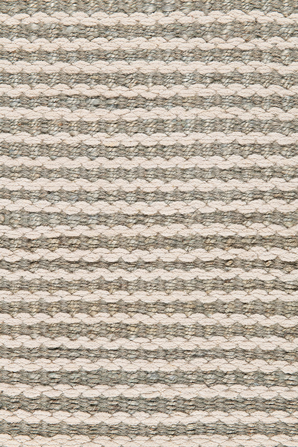 SCALLOP STRIPE - Hemp - 2N16 - Chenille - 4N07 - Sky Blue & Eggshell