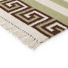 STRIPE - Wool - 3E07 - 4N07 - 4i11 - Sage & Chocolate & Eggshell