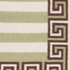 STRIPE - Wool - 3E07 - 4N07 - 4i11 - Sage & Chocolate & Eggshell