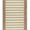 STRIPE - Wool - 3E07 - 4N07 - 4i11 - Sage & Chocolate & Eggshell