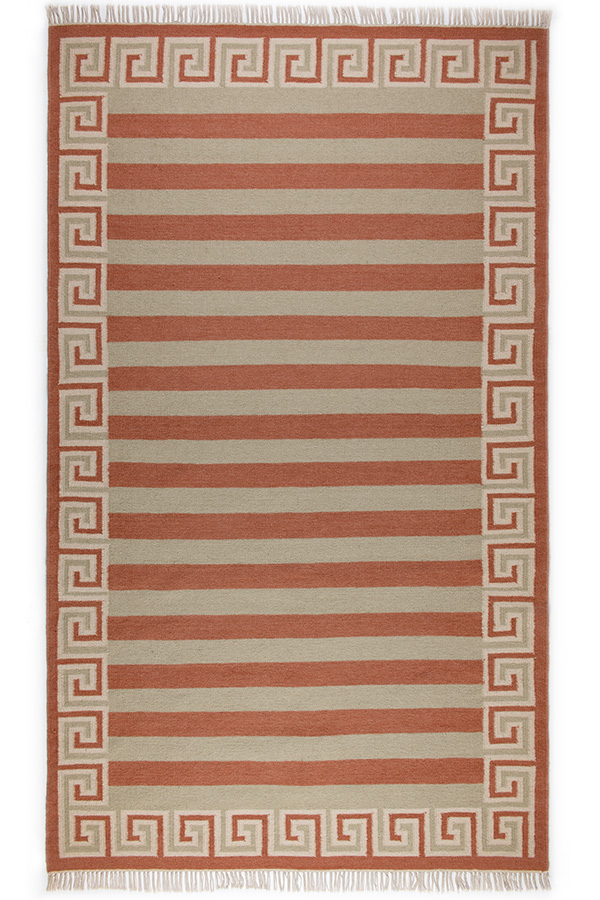 STRIPE - Wool - 3F06 - 2E01 - 4N07 - Celadon & Topaz & Eggshell